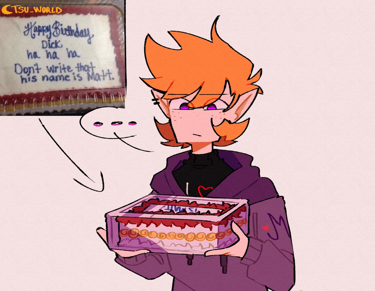 Tsu_worlds's tweet photo. Cake.

#Eddsworld #EddsworldFanArt #EddsworldMatt #EddsworldTom #Matt #Tom https://t.co/WoX8vU8UM2