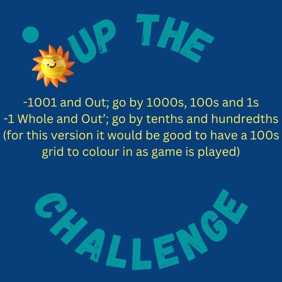 Check out these UP THE CHALLENGE additions to the LKDSB Math Resources website. Take the games from ‘What to Look For’ to a whole new level for older learners or those that need more!  #lkelempro sites.google.com/lkdsb.com/lkds…