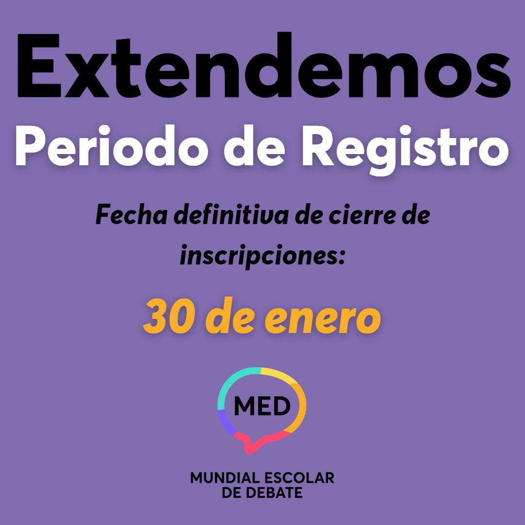 Inscríbete en debatemundial.com