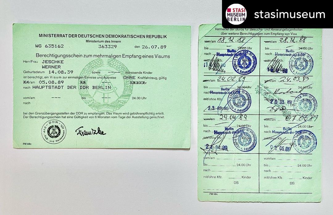 1/2 "Offices for Visiting and Travel Affairs" in West Berlin staffed by GDR employees. So if you wanted to make a visit to the east, you went to such an office (one was at Zoo station in Jebenstraße)