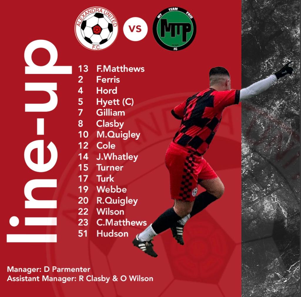 Squad Announcement 🔴⚫️ Alexandra United Athletic FC ⚽️ My Team Paid FC 🏆 Intermediate Challenge Cup 📅 Sunday 29th January 🕥 10.30 Kick Off 🏟 Alexandra Recreation Ground #AFTA