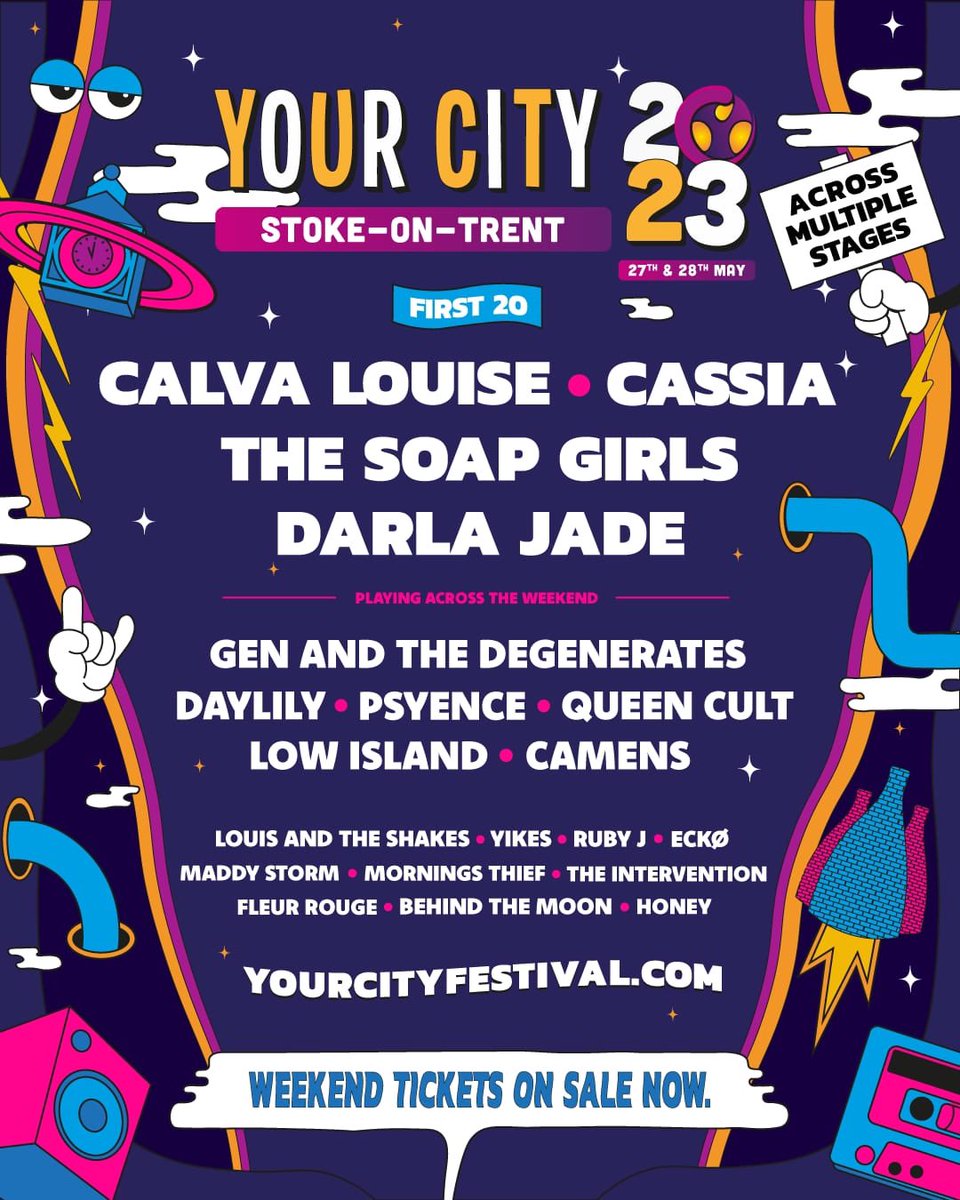We’re gassed to be playing at @YCfestival in May established by none other than our very own keys man PIG ! Get your tickets here - yourcityfestival.com
