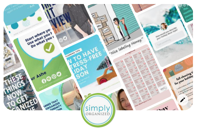 SimplyOrgYou's tweet photo. You're *this* close to the weekend. Need to kill some time? Browsing our @Pinterest boards to drum up the motivation to #getorganized counts as the first step to getting organized. ✅ 🙌https://t.co/sMakFY7q8v https://t.co/5QTYnTdURe