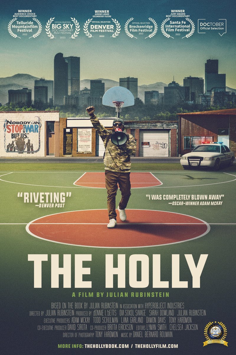 1 week from today (+ a mere 9 years after I began) THE HOLLY opens in select theaters. Come see the doc “many of the most powerful people…don’t want you to see.” Tix for showings at the Sie Theater in #Denver on sale now. ⁦@Hyperobject_Ind⁩ ⁦@DenverFilm⁩ #copolitics