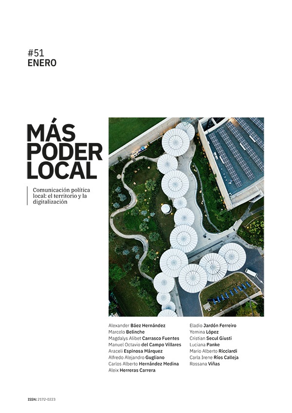 ❗❗Nuevo numero de <a href="/MasPoderLocal/">Más Poder Local</a> 

📔Esta nueva edición explora la comunicación política local. Territorio y digitalización analizados desde la perspectiva de investigadores de toda Iberoamérica.

👉La edición 53 de nuestra revista está disponible en
maspoderlocal.com/index.php/mpl