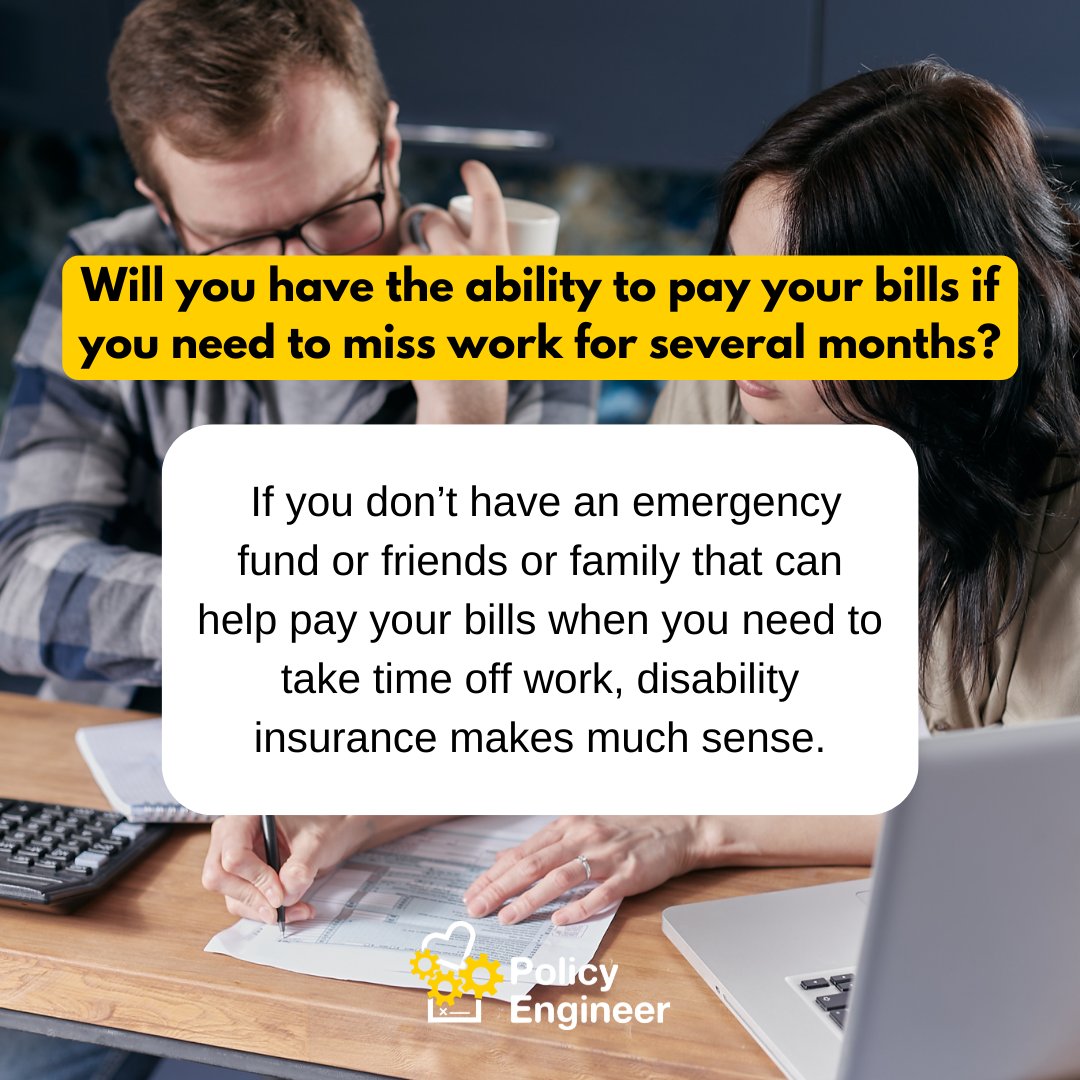PolicyEng's tweet photo. Do you have enough savings? or disability insurance to cover your costs when you can't work for a while?

#disabilityawareness #disability #mentalhealth #health #family #job #officefortoday https://t.co/Cu4z8dzryo