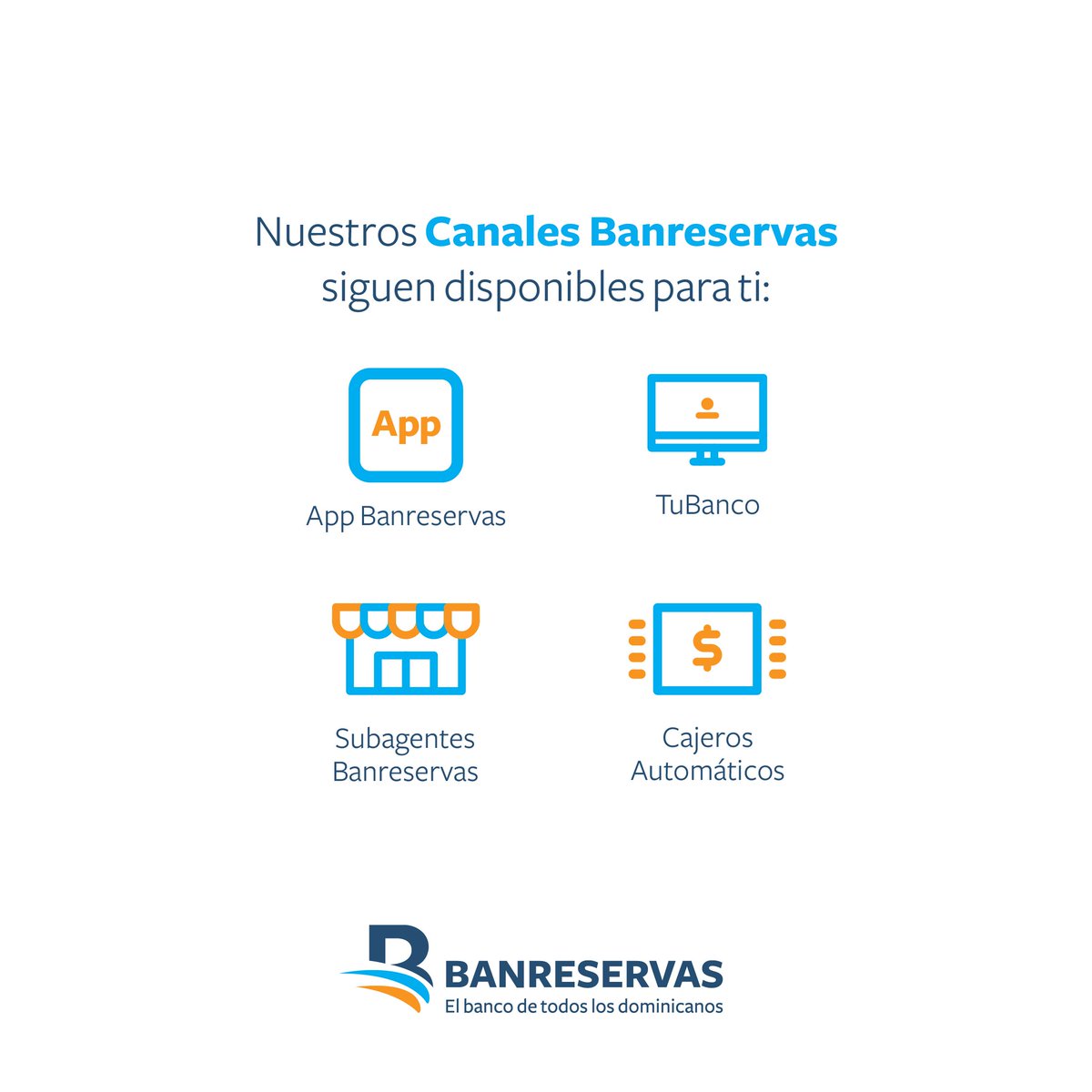 BanreservasRD's tweet photo. Debido al feriado por el Día del Natalicio de Juan Pablo Duarte, este lunes 30 de enero nuestras #oficinasBR no estarán disponibles. Te recordamos que los #CanalesBanreservas se encuentran a tu disposición 24/7. 

#ElBancodeTODOSlosDominicanos 
#TuBancoFueradelBanco https://t.co/v7ddu6yIiv