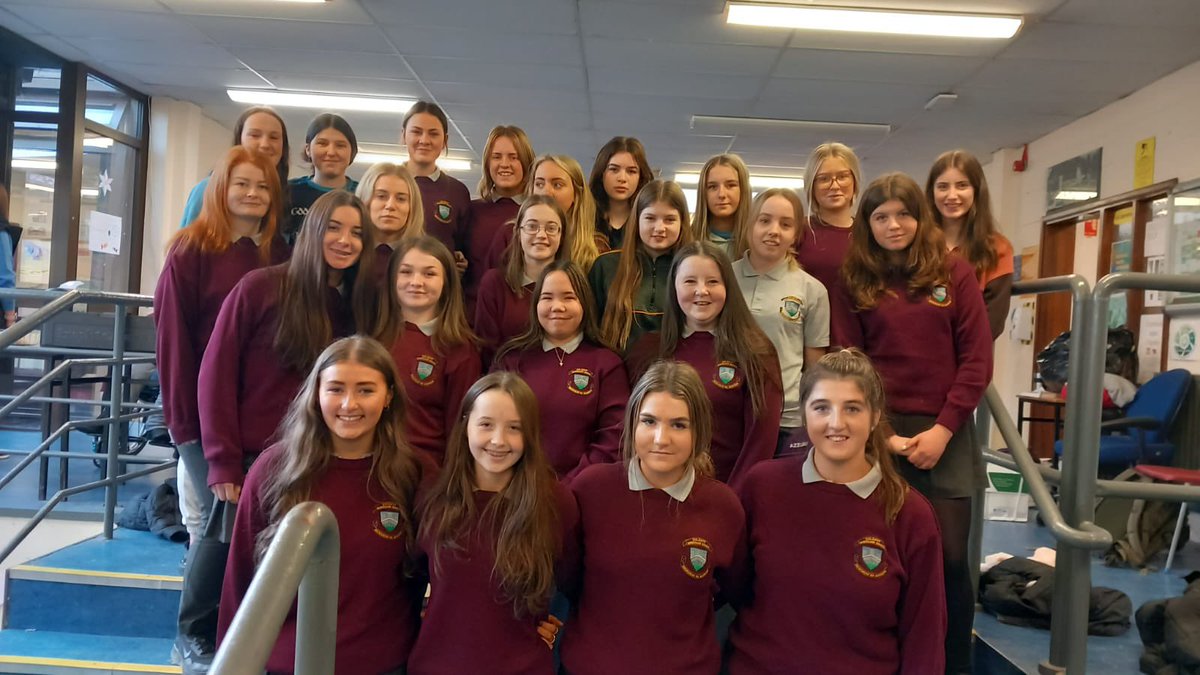 brogan_st's tweet photo. St Brogans College Senior team ( pictured below) who play in the Intermediate Munster Final tomorrow Saturday 28th. 
The game will be played in Piltown Co.Kilkenny at 1pm against a hugely fancied Waterpark Waterford school. https://t.co/CF9LDlfOM8
