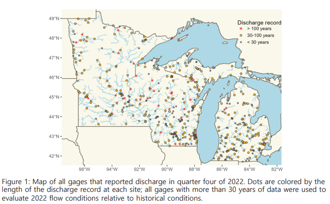 See what our center is up to in our Q4 newsletter, including a highlight of the discharge records our center provides. Fun fact: 32 sites across MI, WI, and MN have &gt;100 years of data!