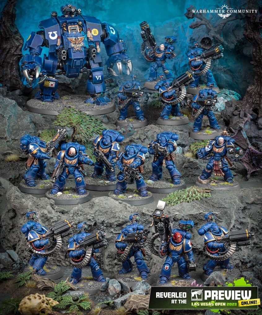 WHCitadel's tweet photo. WHO WATCHED THE PREVIEW LAST NIGHT??? Check out the Warhammer community article for all the new announcements from #LVO!

What is your favorite announcement from the preview?

#WarhammerCommunity https://t.co/VUQYA5CRVa