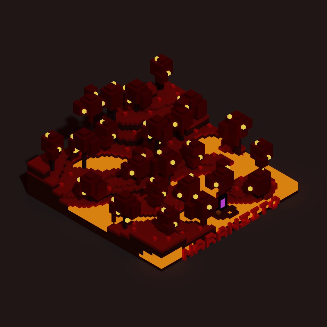 Naranzito's tweet photo. Minecraft - Bosque Carmesí.

#magicavoxel #lowpoly #pixelart #pixelartist #render #retrogames #gamedev #Minecraft https://t.co/vLCFklxSr6