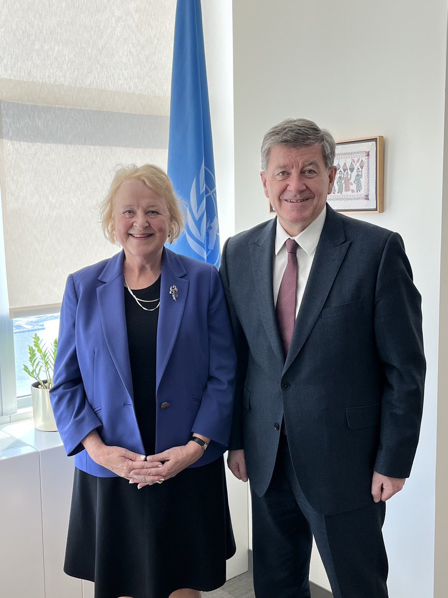 A pleasure to meet with good friend @GuyRyder in his new capacity as USG for Policy. Committed to working together to advance the #RuleOfLaw as an enabler for peace & development and as contribution to #SDG Summit and #SummitOfFuture. @IDLO