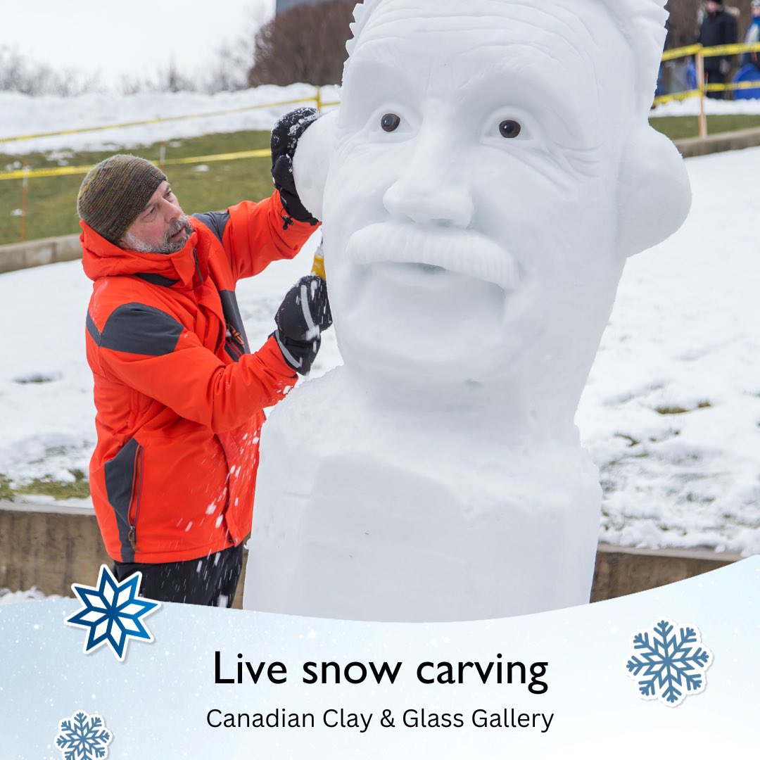 CreateWaterloo's tweet photo. Join expert snow carver @Matthew_Morris tomorrow afternoon in creating a Snow Gnome Community during #Winterloo!☃️
Matt will help visitors learn how to carve their own unique gnomes to join in on the project. All ages and abilities welcome!
📍In front of @CdnClayandGlass 12-5pm https://t.co/i64eNZmQ2a