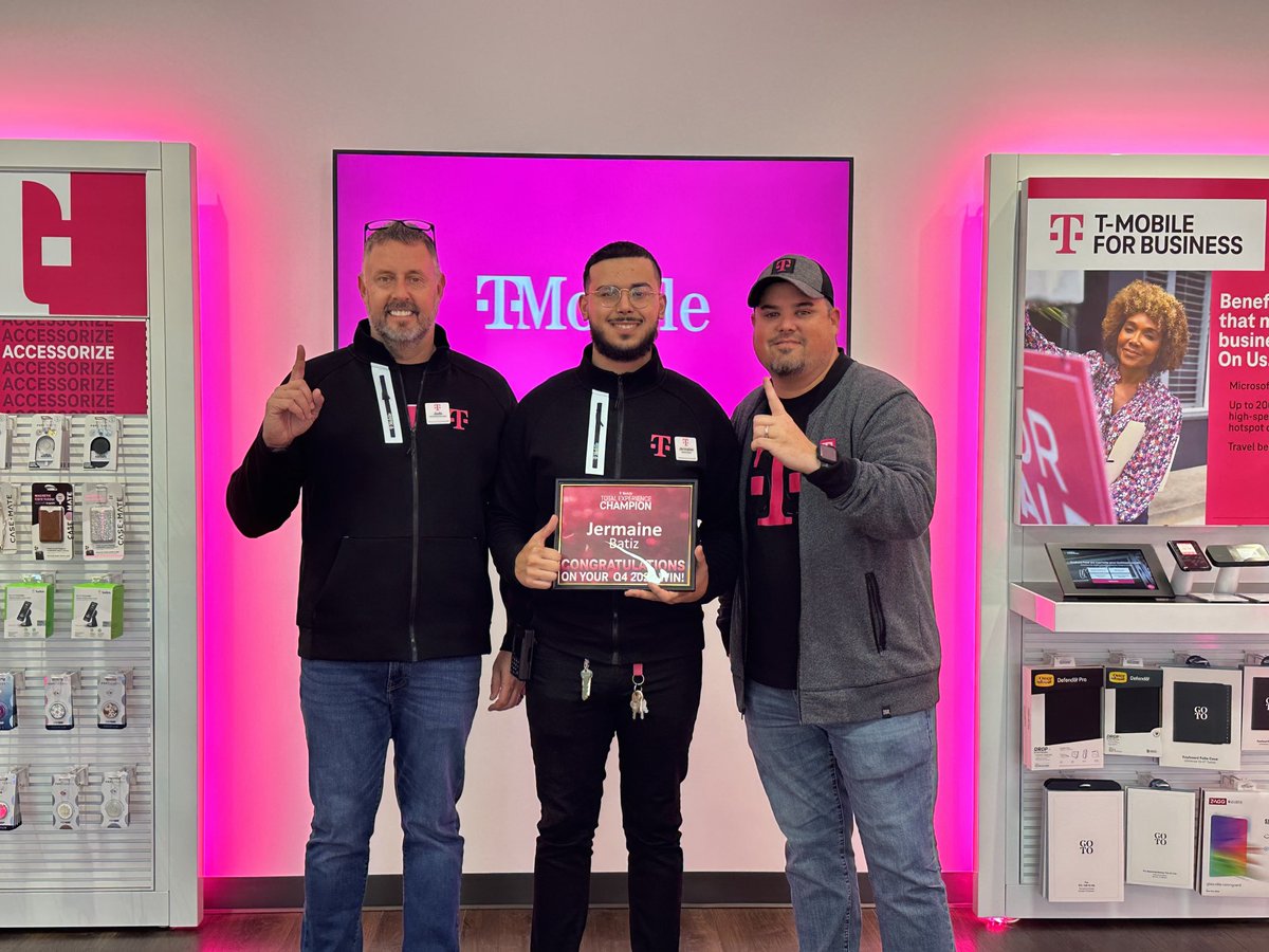 Sierra (@sierranatale) on Twitter photo Celebrating our second ME for Total Experience Champion for 2022 Q4 @JayyFromTmobile What an awesome way to start the year his passion shines through in all that he does just in time for his one yr magentaversary next month! 🎉🎉 <a href="/david_erwin80/">David Erwin</a> Celebrating our second ME for Total Experience Champion for 2022 Q4 @JayyFromTmobile What an awesome way to start the year his passion shines through in all that he does just in time for his one yr magentaversary next month! 🎉🎉 <a href="/david_erwin80/">David Erwin</a>