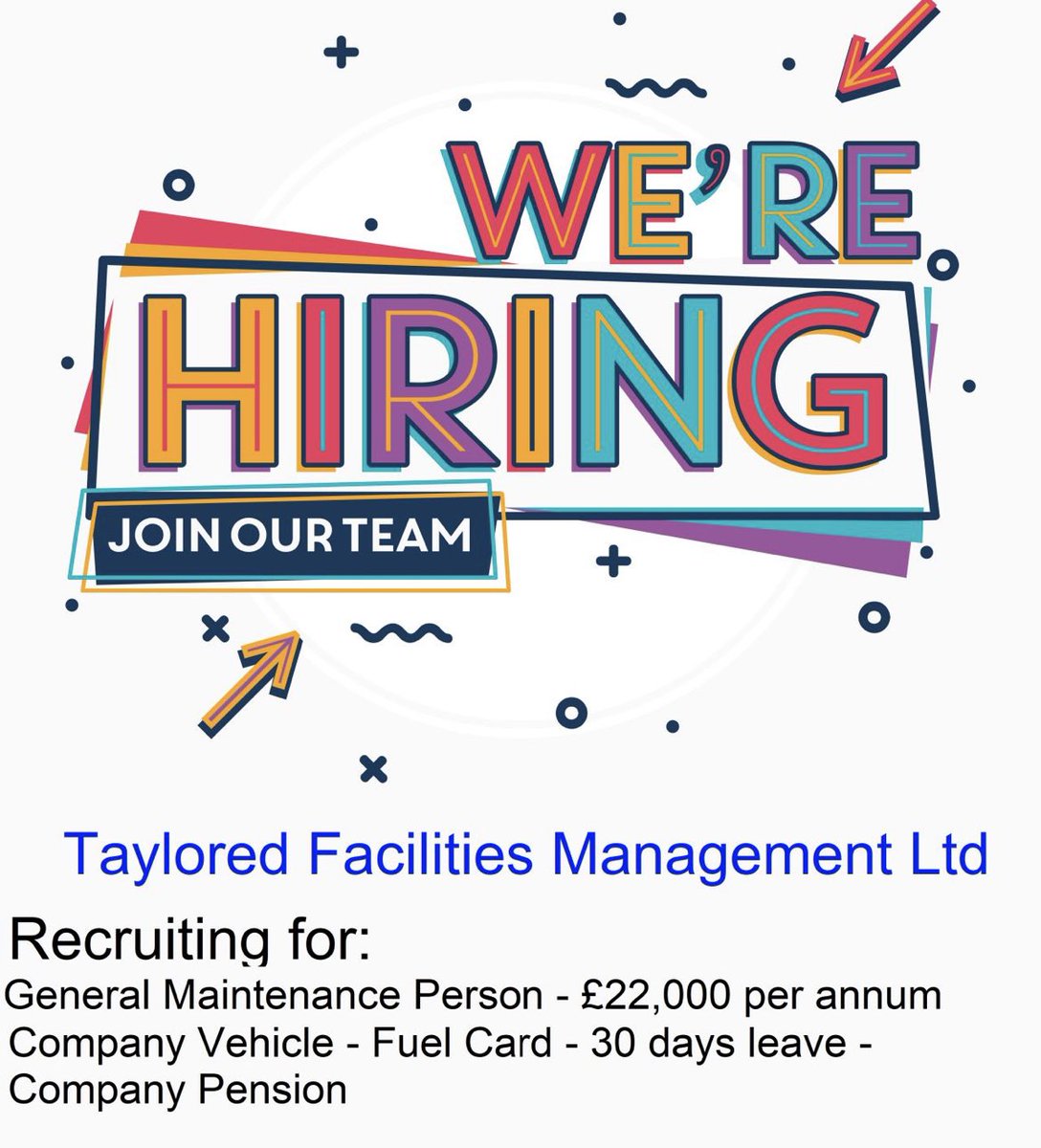 We have positions available. If your interested, drop us your CV to info@tayloredfm.com