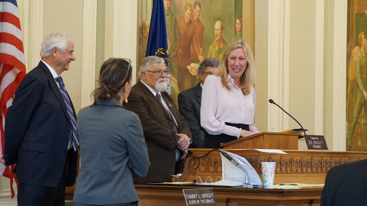 The NH Senate tweet media