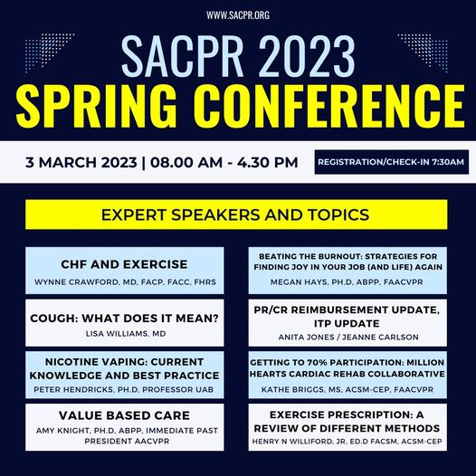 SACPR_Connected's tweet photo. We are getting closer every day! Look at the amazing line up of professionals that will be presenting this year! Register today to ensure your seat at our in-person conference to be held in Montgomery, AL! Message me with questions!
https://t.co/ond0VLJ0n7 https://t.co/ovYuUXLKyW