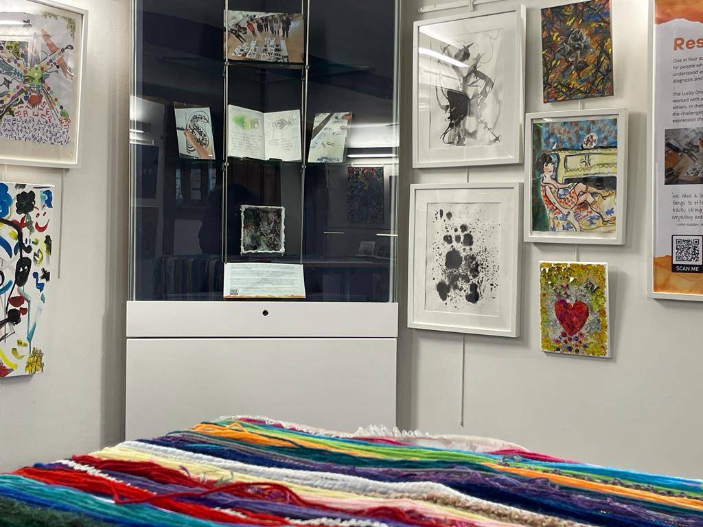 SuttonMHF's tweet photo. Some photos from #TheLuckyOnes Art Exhibition in Whitehall, Cheam. 

Open until 1st July 2023

#BeatStigma #TheLuckyOnes #mentalhealthmatters #smhf https://t.co/hyENFvF0ir