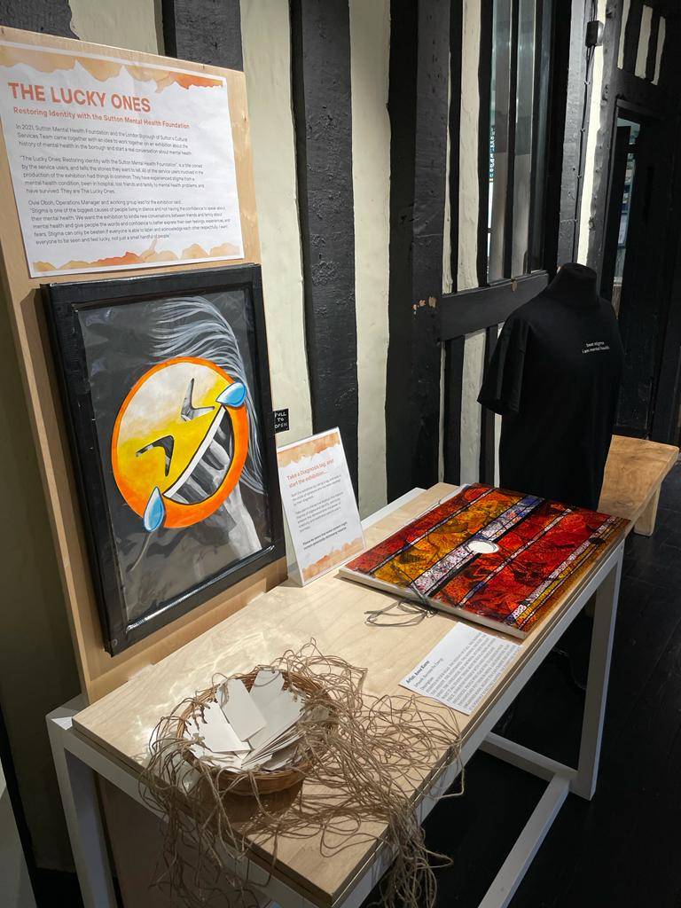 SuttonMHF's tweet photo. Some photos from #TheLuckyOnes Art Exhibition in Whitehall, Cheam. 

Open until 1st July 2023

#BeatStigma #TheLuckyOnes #mentalhealthmatters #smhf https://t.co/hyENFvF0ir