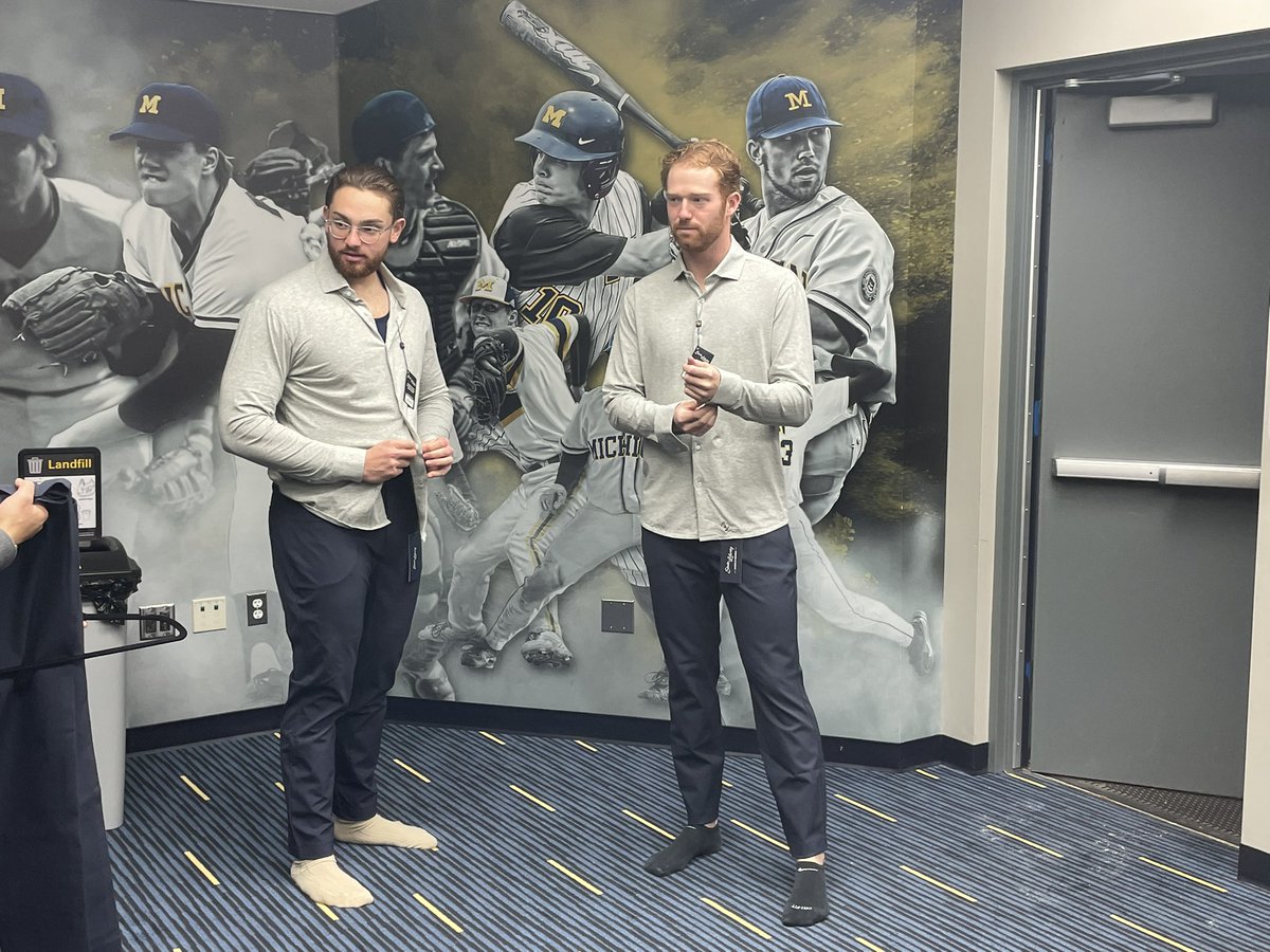 umichbaseball's tweet photo. Fresh fits for travel days! 

#GoBlue https://t.co/XkB30bBiwS