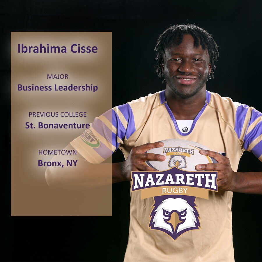 🚨 New in the Purple and Gold

Freshman Logan Pellow, a local talented back joins the Flyer family after perusing a few business interests. 

Junior transfer Ibrahima Cisse, once a Naz soccer player now brings his talents over to the rugby pitch. 

Welcome to the Naz family 🦅🏉