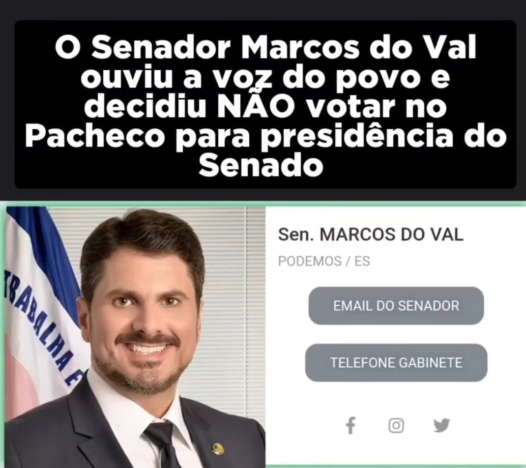 FH3v9evZcvGLOC3's tweet photo. Parabéns Senador Marcos Do Val https://t.co/OoDH82oVuR