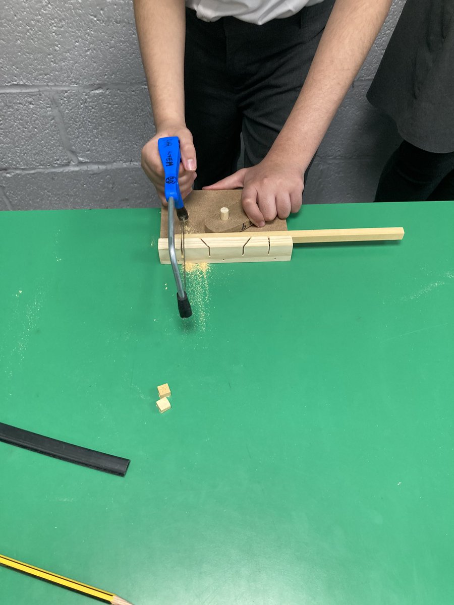HamiltonAcadY6's tweet image. 6A loved their first ever woodwork lesson today. They applied their measuring skills brilliantly before getting to grips with using bench hooks and saws to cut their wood safely and with precision. 6B and 6C will get started next week.