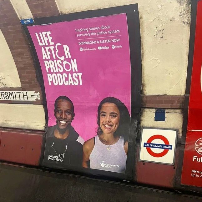 It's incredible to see our very own @KatAddkod on advertisement boards! We hope this helps to get the @AfterPrisonPod to more people who can benefit from it. Keep up the good work, we are proud of you! #SocialArkFamily💙