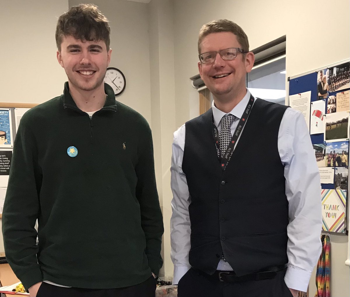 It’s always lovely when former students come back for a visit! Great to hear how Jake has been getting on in his first year at Birmingham 😀 @TheRoyalLatin @RLS6thform