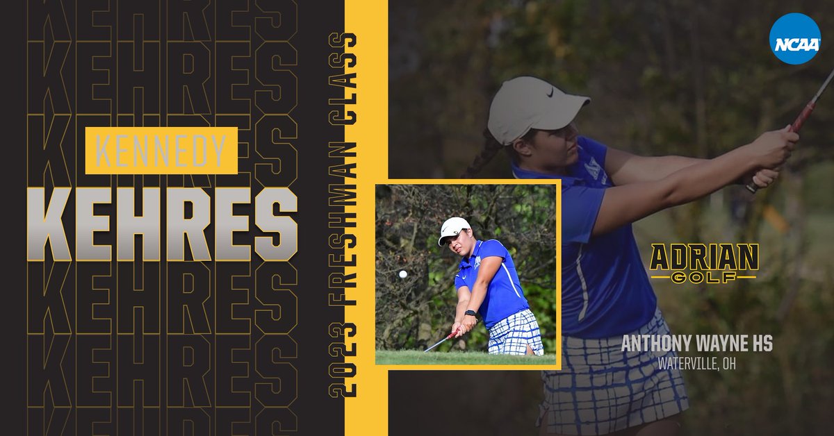 ACBulldogGolf's tweet photo. Next up, we have Kennedy! Kennedy is from Waterville, OH and plans to study Secondary Education with a focus in Social Studies this fall! #GolfDawgs https://t.co/tucSQKHHPt