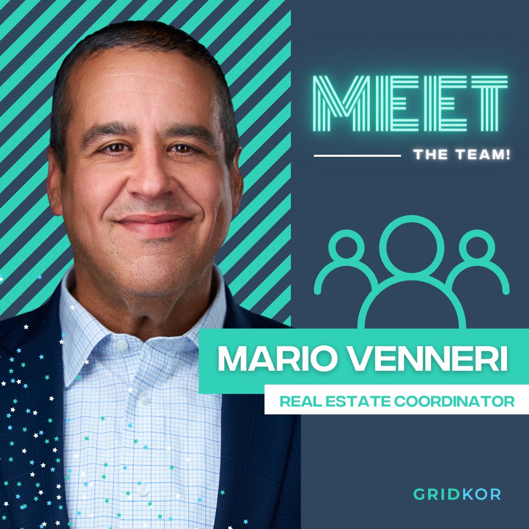 GridKor's tweet image. Meet our Real Estate Coordinator, Mario Venneri! 🌟

Read more about Mario&apos;s role with GridKor and his past professional life here:
linkedin.com/feed/update/ur…

#gridkor #meettheteam
