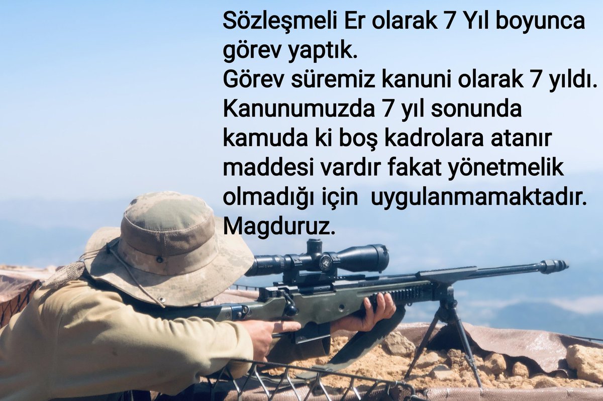 Sözleşmeli Er Kanunu Uygulansın (@sozlesmelierr) on Twitter photo 