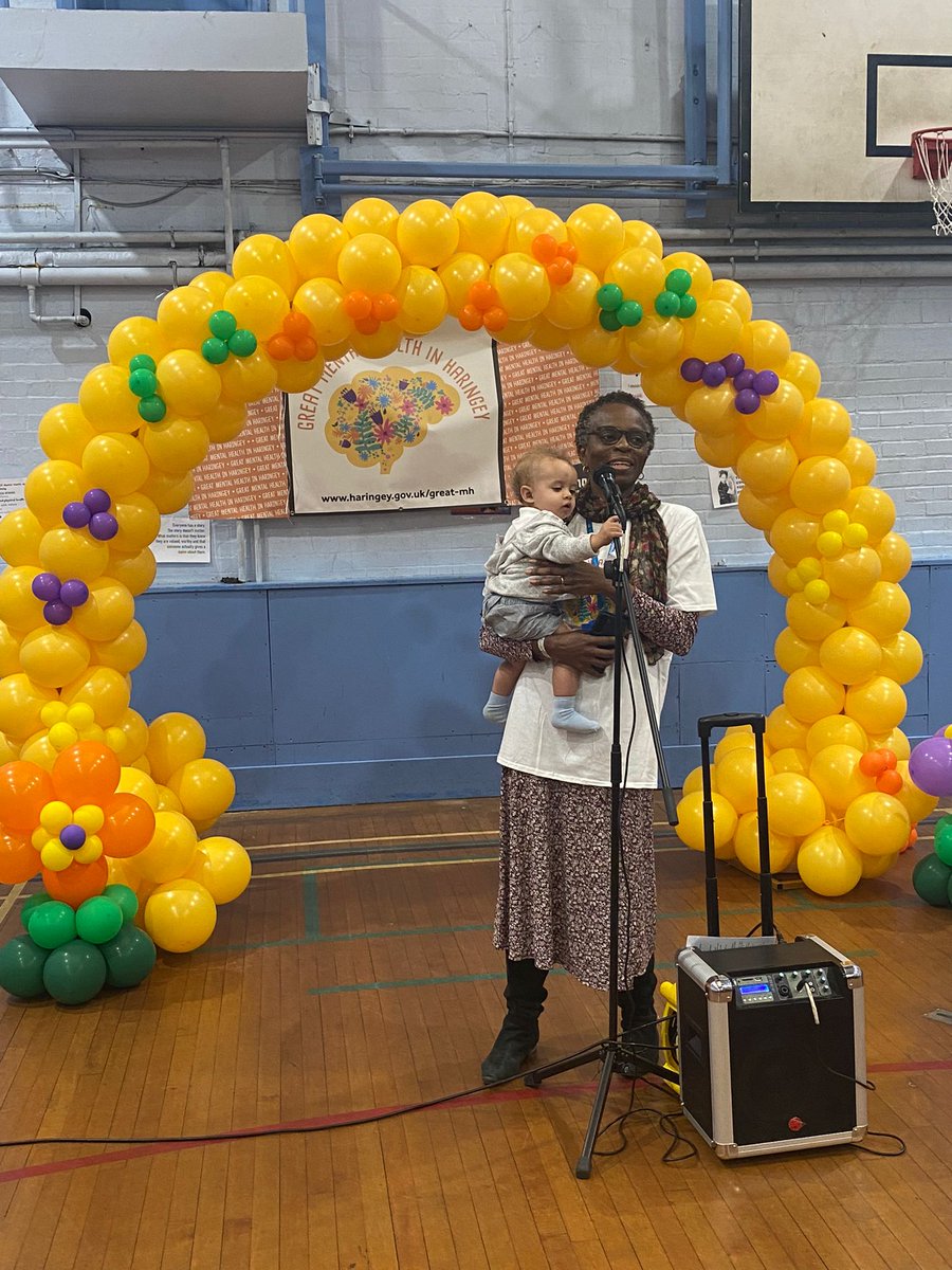 nosuji01's tweet photo. Great mental health day spent with partners @haringeycouncil celebrating our @abc_parents with the amazing @CNFBelinda, Akudo & new friend Maddie @BridgeRenewal. Peer support for parents with parents. Building confident communities. #thisiswhatmatters @BolaOwolabi8 @NorthMidNHS https://t.co/ffVTcUQATT
