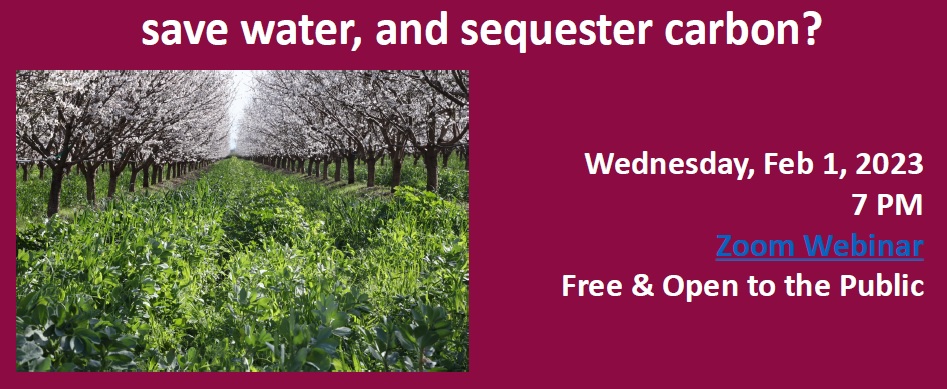 Our next NMSUCCESS talk is "How can we grow more healthy food, save water, and sequester carbon?" by Robert Reed. This will be an online event on Wed, Feb 1 at 7pm. Register at tinyurl.com/nmsuccess-comp…