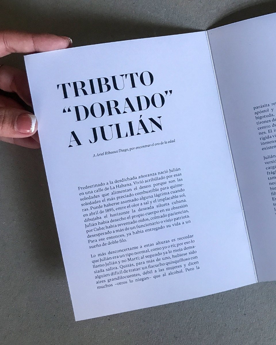 a3mascuba's tweet photo. Díptico impreso en @a3mascuba para la exposición "Martí, el Oro de la Edad", muestra colectiva en homenaje a José Martí en el 170 aniversario de su natalicio.
Esta exhibición se inaugurará hoy, a las 5:00 pm en @CollageHabana
¡No faltes!
#MartiVive #CollageHabana #ArteCubano https://t.co/BAHNE8dREX