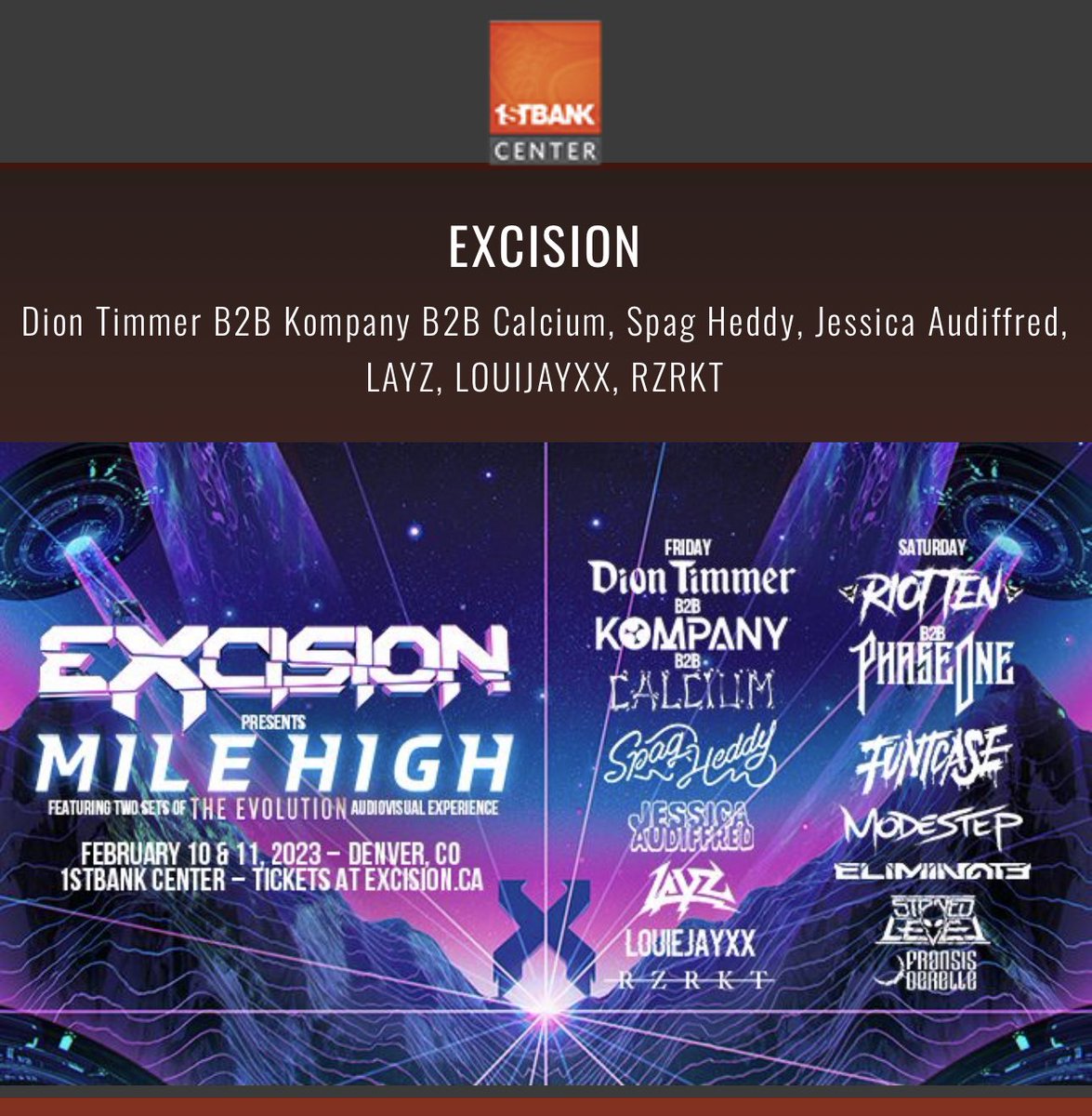 OPE 1st bank center’s website announcing kompany’s name before excision even announces it 🤣🫣