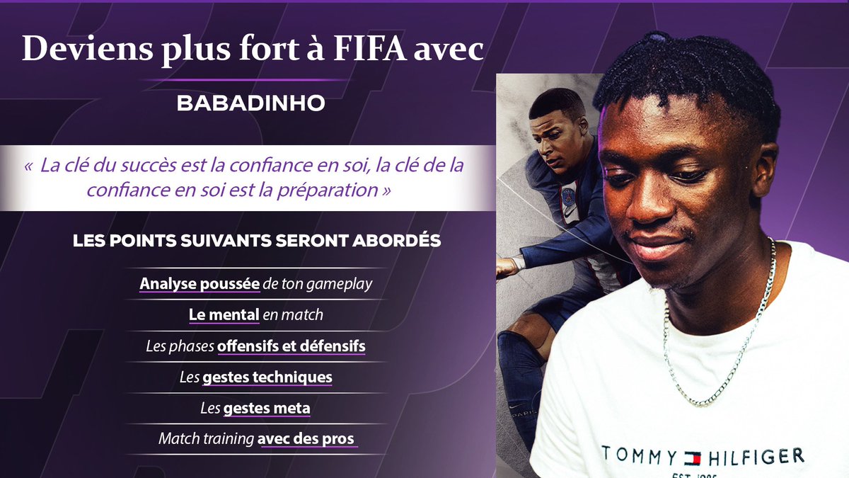 𝐀𝐦𝐞́𝐥𝐢𝐨𝐫𝐞 𝐭𝐨𝐧 𝐧𝐢𝐯𝐞𝐚𝐮 𝐚̀ 𝐅𝐈𝐅𝐀 𝐚𝐯𝐞𝐜 𝐂𝐨𝐚𝐜𝐡 𝐁𝐚𝐛𝐚𝐝𝐢𝐧𝐡𝐨 🎮

Tu veux atteindre les meilleures div sur FIFA ?

Je peux devenir ton 𝗰𝗼𝗮𝗰𝗵 et t’aider à progresser sur tout les points  ✅

Informations ➡️ bit.ly/3Dka1BN