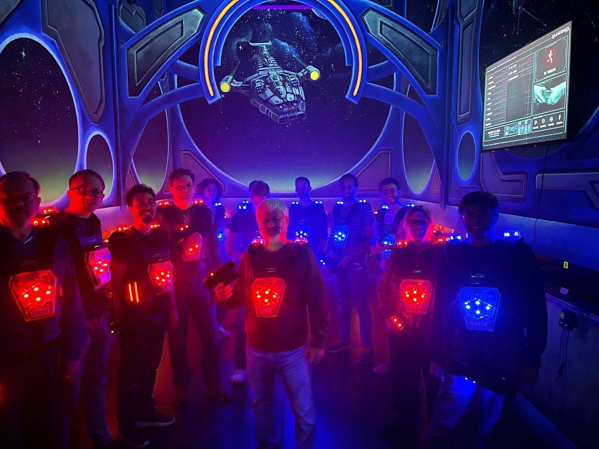 Our company #offsite was a blast 🚀 Our team from all over the world flew in for @Numenta’s By the Bay week and had a great time playing laser tag at @LaserMaxx on Tuesday. Looking forward to another week of in person hangouts and whiteboard sessions 🧠🙌