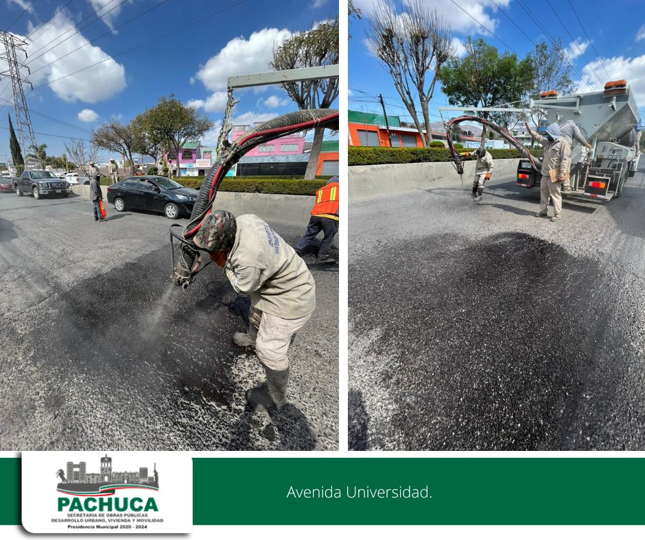 Pachuca_SOPDUVM's tweet image. Continuamos atendiendo al 💯 tus reportes vía WhatsApp 📲, como ha instruido el Presidente Municipal Sergio Baños ✅. Aplicamos el #ProgramaDeBacheo en:
🛤 Calle Paseo Toltecas, fraccionamiento Aquiles Serdán.
🛤 Avenida Miguel Hidalgo, Santiago Tlapacoya.
🛤 Avenida Universidad.