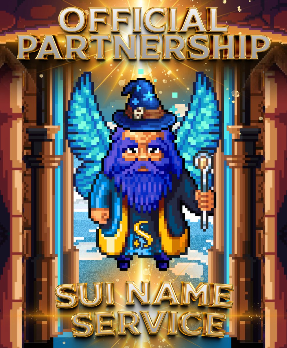 Good day wizards 🪄
We’re proud to announce our partnership with <a href="/SuiNSdapp/">Sui Name Service (SuiNS)</a> as our official name service partner. 

In light of this we will be releasing our Official WizardLand x SuiNS OAT which will give holders certain perks within our ecosystem.

galxe.com/WizardlandSUI/…