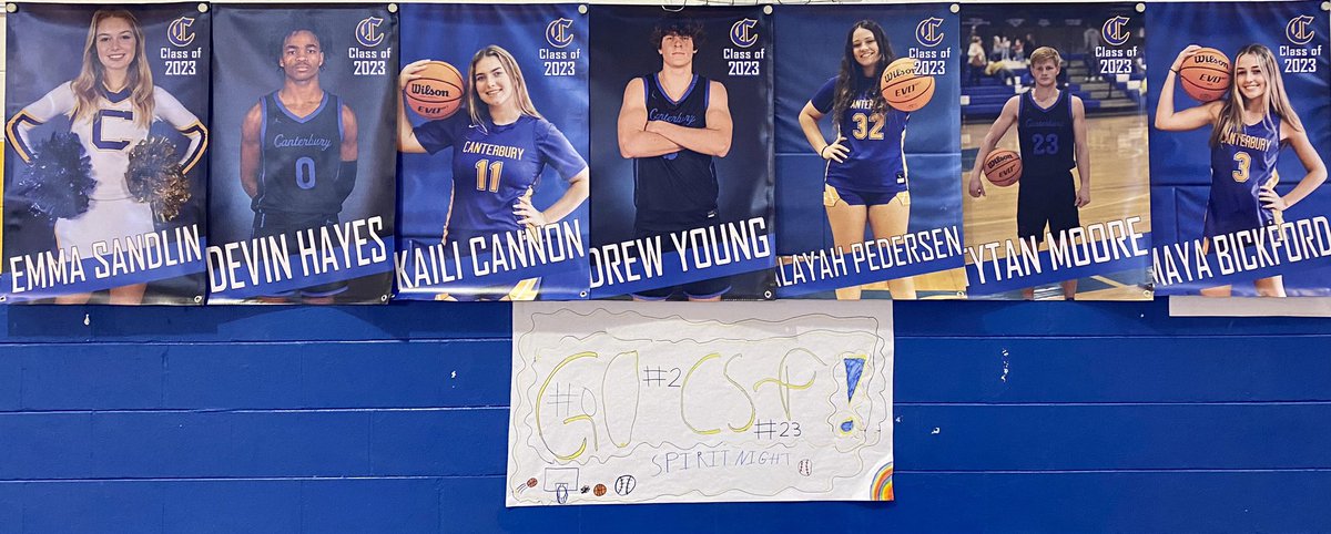 Come celebrate these awesome seniors tonight! The girls will be honored right before their game at 6:00 and the boys right before their 7:30 tip off. Come pack the gym! #CrusaderPride