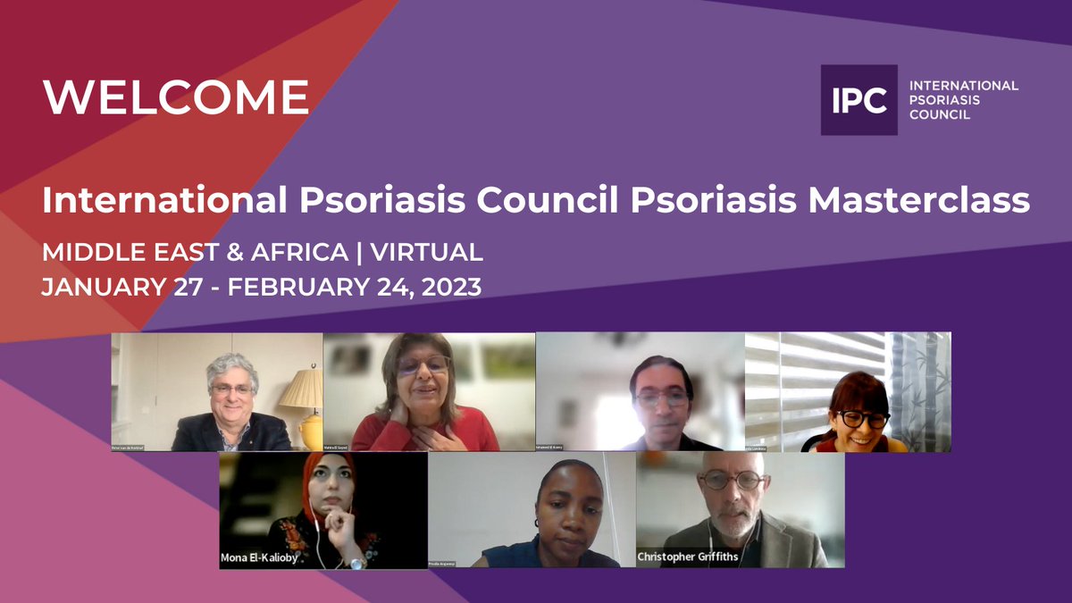 monaelkalioby's tweet photo. It was a great honor &amp; pleasure to present "#PustularPsoriasis challenging cases" in the #IPC Middle East &amp; Africa Masterclass, held virtually today, with an esteemed faculty.
➡️Thrilled to attend the upcoming days of this fantastic class!
Thank you, IPC @IpcPs
#IPCFellow https://t.co/1iUDrNEU2O