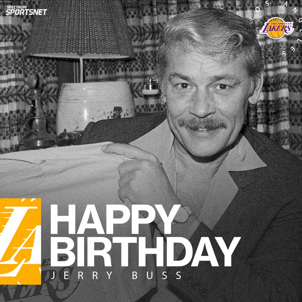 Happy Birthday to @Lakers Legend Dr. Buss! 💜💛