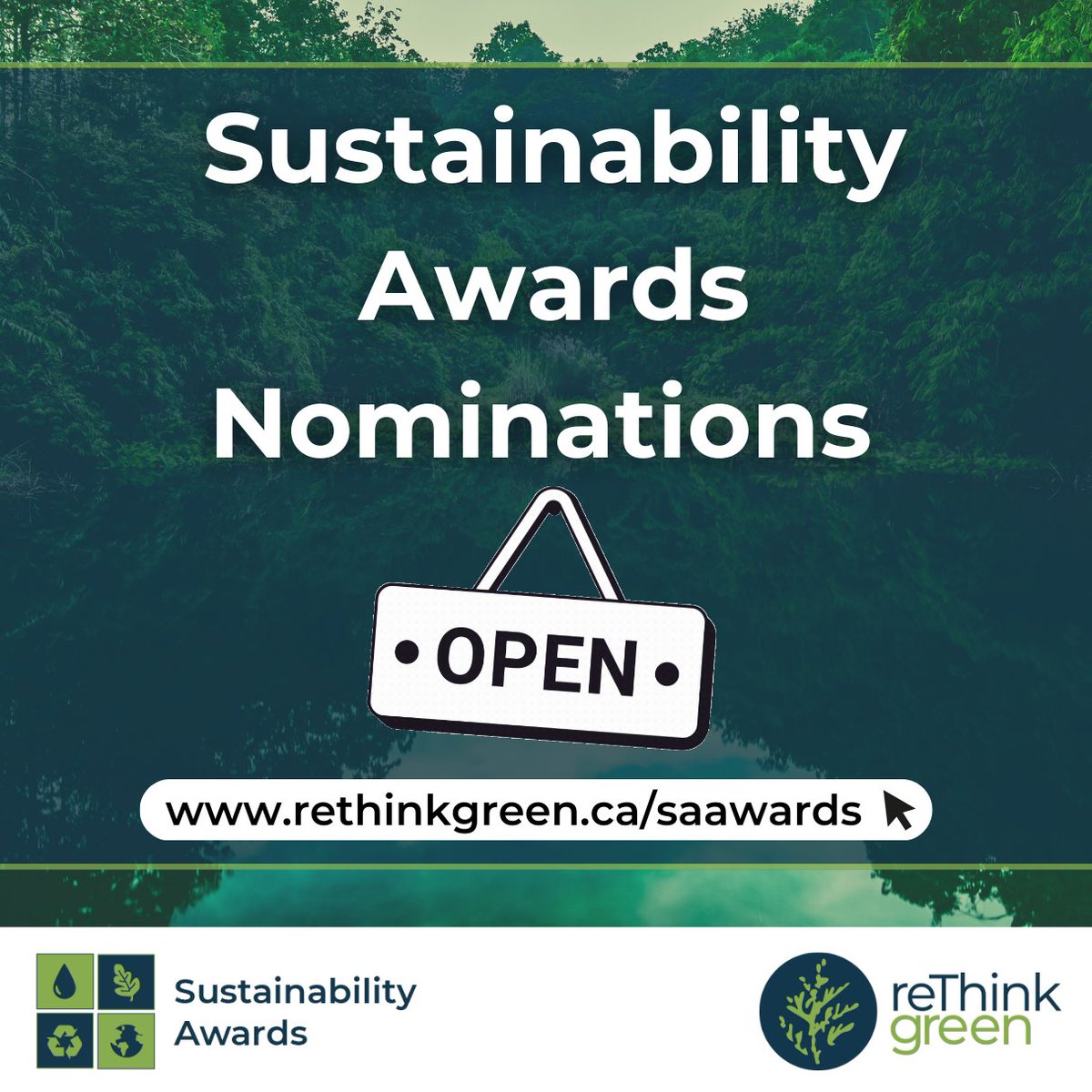 Nominations are open for reThink Green’s Sustainability Awards! 

Do you know a business or individual in Northeastern Ontario doing amazing work in the realm of sustainability? 

Nominate them at: rethinkgreen.ca/saawards

#northernontario #Sustainability #sustainablebusiness