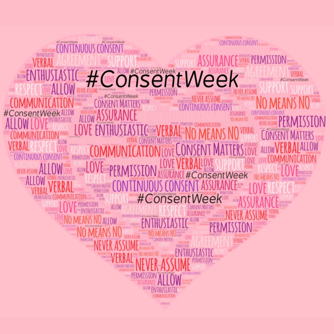 Earlier this week, we asked the Renison community what word comes to mind when they hear 'Consent'. 

Check out this WordArt piece that includes all of their great answers! 

Thank you for participating with us for Consent Week. Have a great weekend everyone! 

#Consentweek