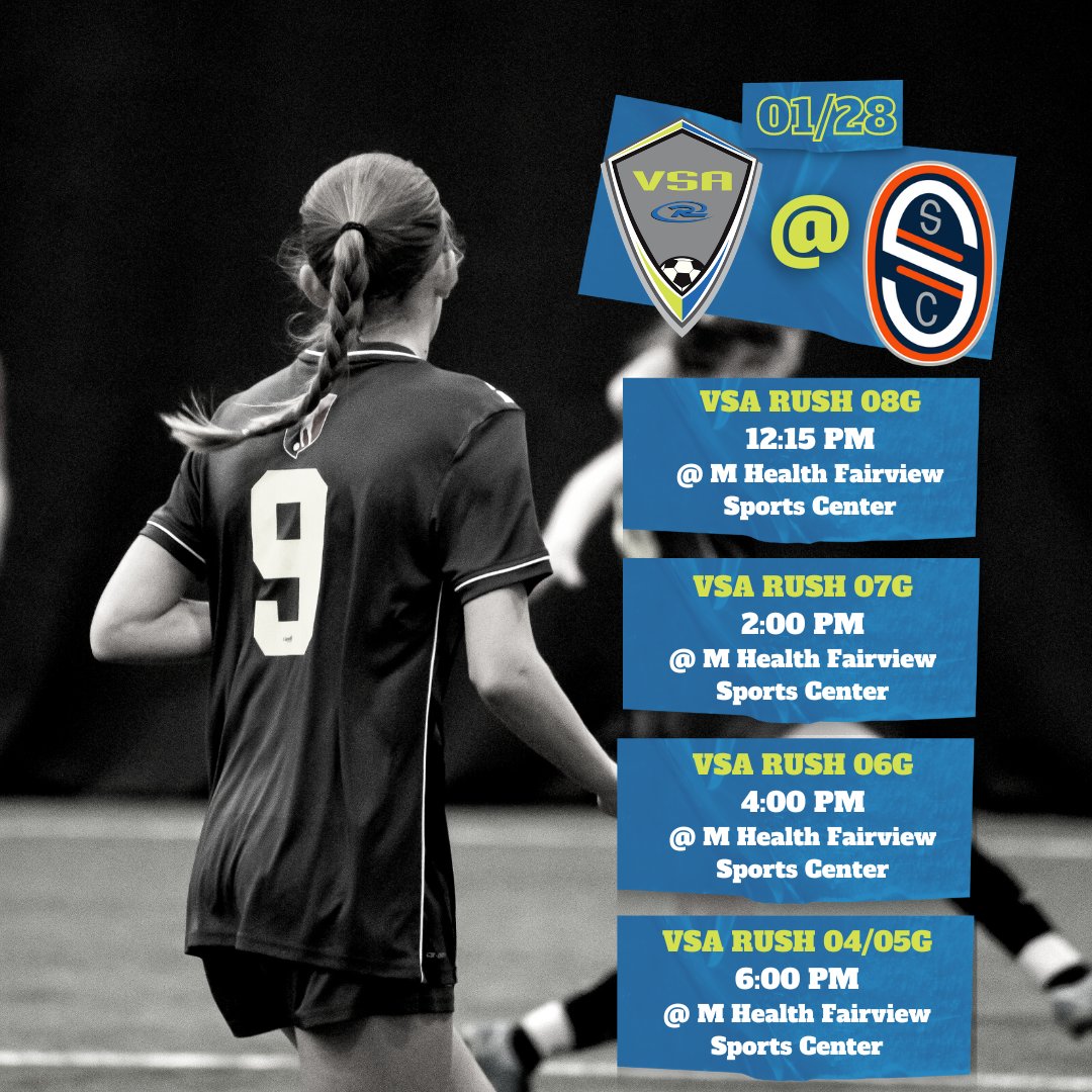 First road weekend of 2023 for our <a href="/GAcademyLeague/">Girls Academy</a> teams as they head to Minnesota for matches against <a href="/SalvoSCGA/">Salvo Girls Academy</a> and <a href="/TonkaFusionMN/">Tonka Fusion Elite | #65Strong</a>! Good luck &amp; safe travels, teams!! #VSARush