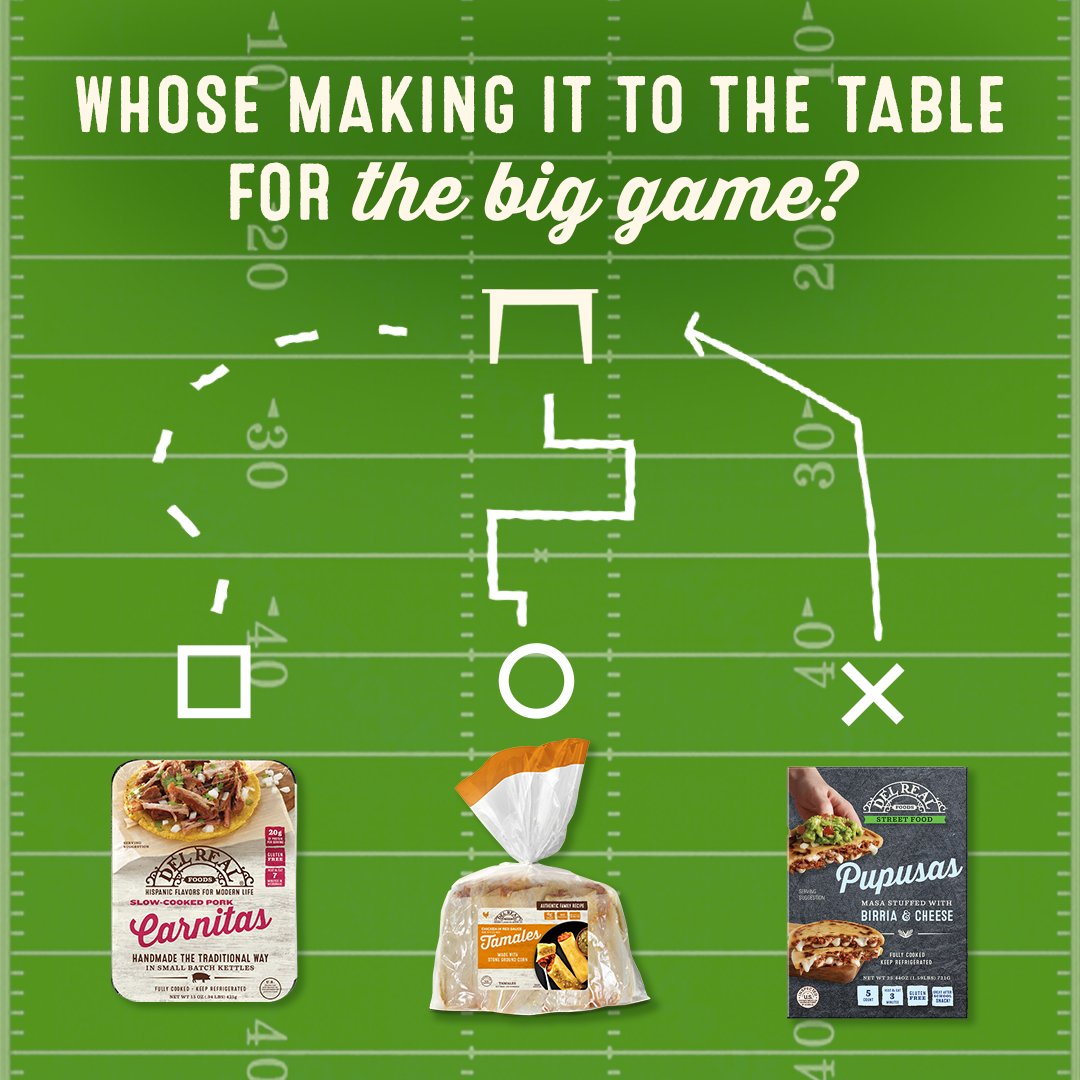 We’re already prepping for the Big Game! 🏈 Grab some of our heat-and-eat options to make your game day extra special. 🙌 #DelRealFoods

bit.ly/3zem4OM