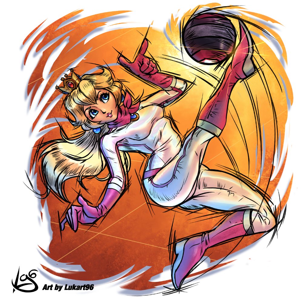Princess Peach is here on the field.⚽️
I choose her biker outfit from the Supermario Movie.
 
( Peach is character number 59. of my Marisotikers artseries / Project )

#PrincessPeach   #gaming #Nintendo #supermariobrosmovie #SmashBros #peach #fanart #Mariostrikers