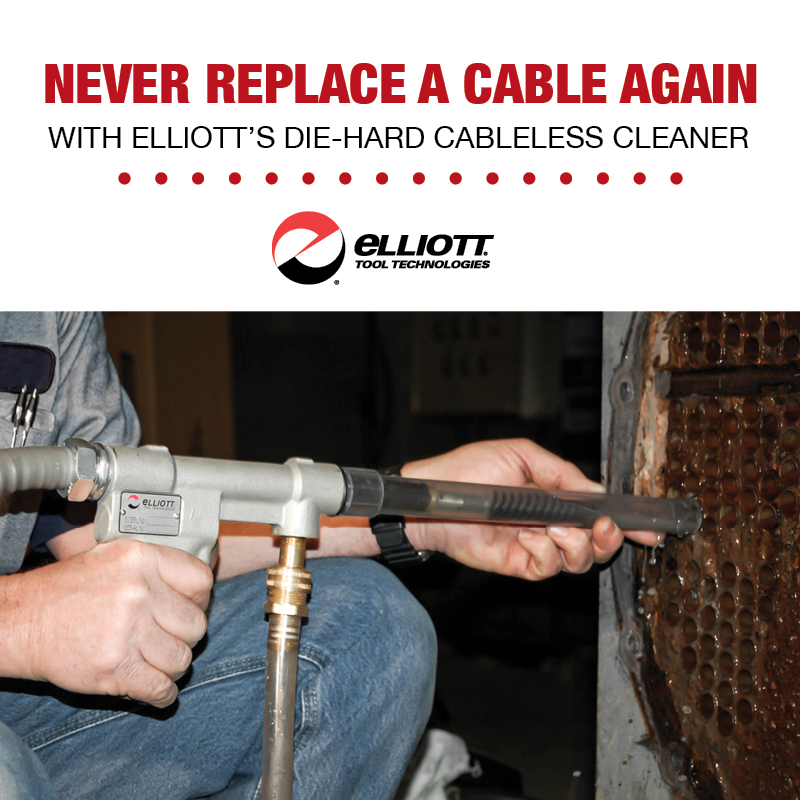 elliott_tool's tweet photo. Elliott's Die-Hard is the first cableless tube cleaner that successfully cleans light to medium deposits found in chiller, condenser, &amp; heat exchanger tubes.
Learn how to clean better in less time by visiting our website (https://t.co/6fo1Lw4EFN) or contacting your local support! https://t.co/HCVocMBvPN