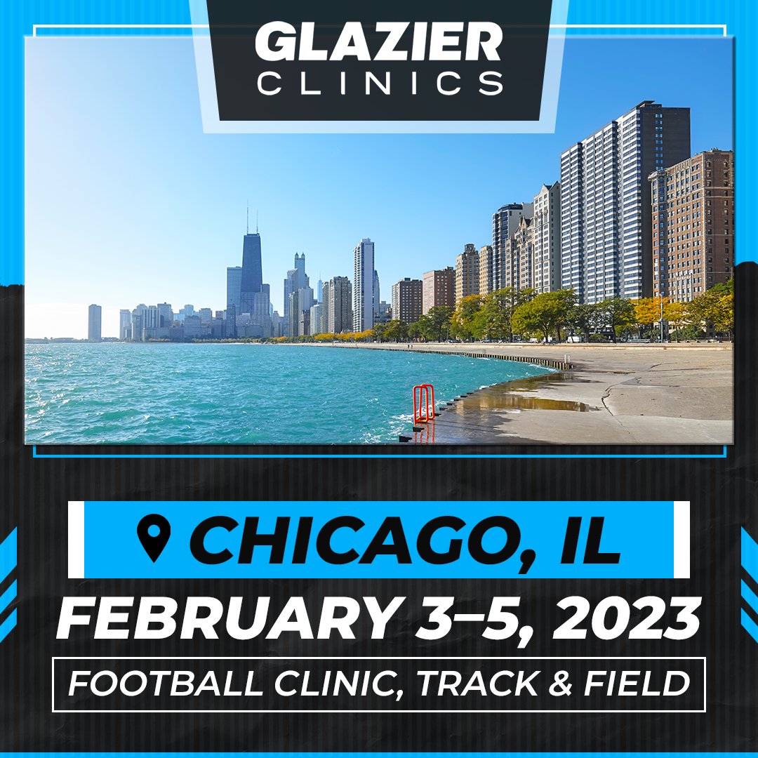 Excited to have the opportunity to speak next weekend at the @GlazierClinics in Chicago. My topics will cover all you need to know about teaching and molding the RB position @3rdand3Football